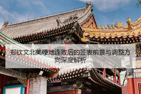 郑钦文北美硬地连败后的签表前景与调整方向深度解析