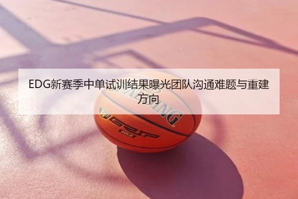 EDG新赛季中单试训结果曝光团队沟通难题与重建方向